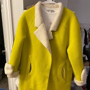 coat lemon yellow no brand